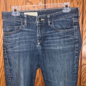 Pilcro Dark Blue Straight Leg Jeans